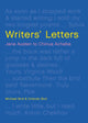 Book cover of: Writers' Letters. By: Michael Bird