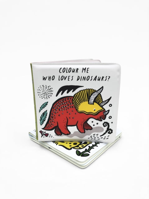 Book cover of: Colour Me: Who Loves Dinosaurs?. By: Surya Sajnani