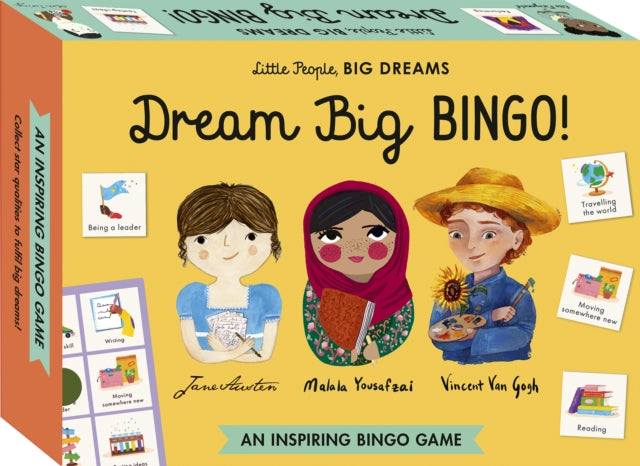 Book cover of: Little People, BIG DREAMS: Dream Big BINGO!. By: VEGARA, MARIA IS