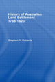 Book cover of: History of Australian Land Settlement. By: S.H. Roberts
