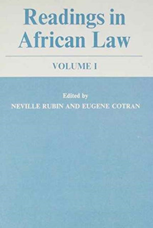 Readings in African Law Cb