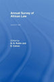 Book cover of: Annual Survey of African Law Cb. By: N. N. Rubin