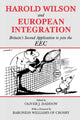 Book cover of: Harold Wilson and European Integration. By: Oliver Daddow