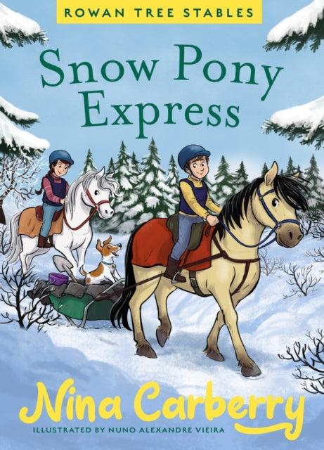 Book cover of: Rowan Tree Stables 3 - Snow Pony Express. By: Nina Carberry
