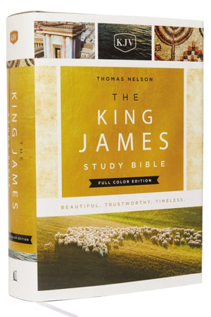 King James Study Bible, Full-Color Edition, Cloth-bound Hardcover, Red Letter, KJV Holy Bible