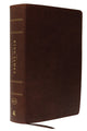 Book cover of: KJV, The King James Study Bible, Bonded Leather, Brown, Thumb Indexed, Red Letter, Full-Color Edition. By: Thomas Thomas Nelson