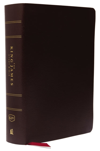 Book cover of: KJV, The King James Study Bible, Bonded Leather, Burgundy, Thumb Indexed, Red Letter, Full-Color Edition. By: Thomas Thomas Nelson