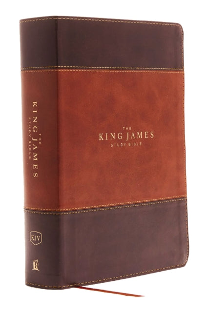 Book cover of: KJV, The King James Study Bible, Leathersoft, Brown, Red Letter, Full-Color Edition. By: Thomas Thomas Nelson