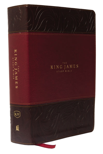 Book cover of: KJV, The King James Study Bible, Leathersoft, Burgundy, Thumb Indexed, Red Letter, Full-Color Edition. By: Thomas Thomas Nelson