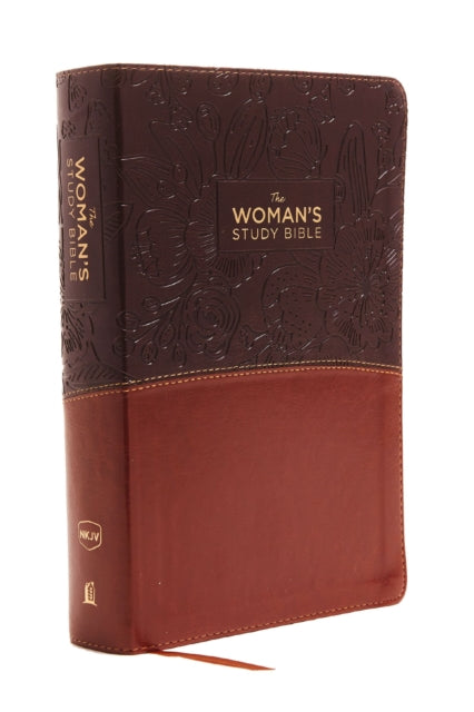 Book cover of: NKJV, The Woman's Study Bible, Leathersoft, Brown/Burgundy, Red Letter, Full-Color Edition, Thumb Indexed. By: Dorothy Patterson