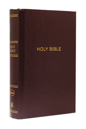 NKJV, Pew Bible, Large Print, Hardcover, Burgundy, Red Letter, Comfort Print, Holy Bible, New King James Version