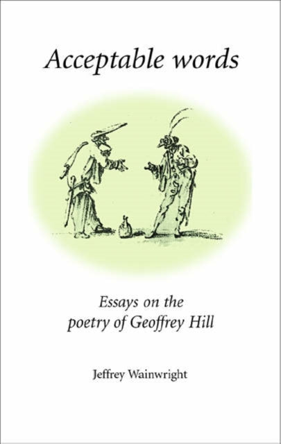 Book cover of: Acceptable Words. By: Jeffrey Wainwright