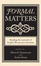 Book cover of: Formal Matters