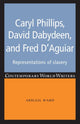 Book cover of: Caryl Phillips, David Dabydeen and Fred D'Aguiar. By: Abigail Ward