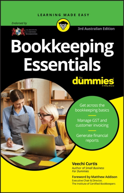 Book cover of: Bookkeeping Essentials For Dummies. By: Veechi Curtis