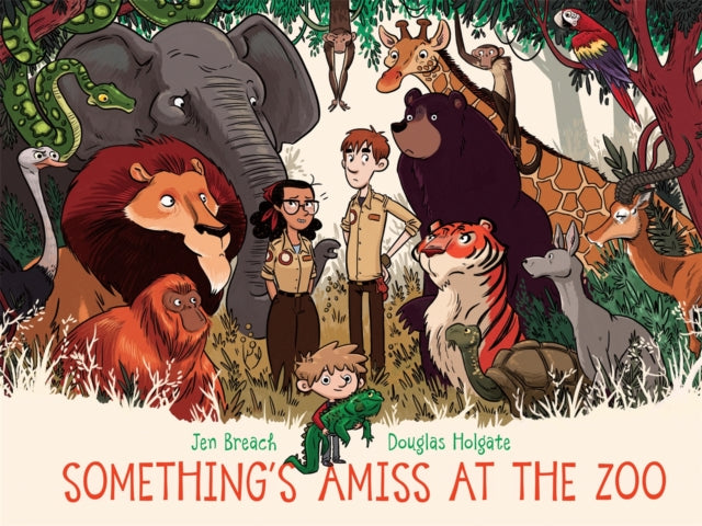 Book cover of: Something's Amiss at the Zoo. By: Jen Breach