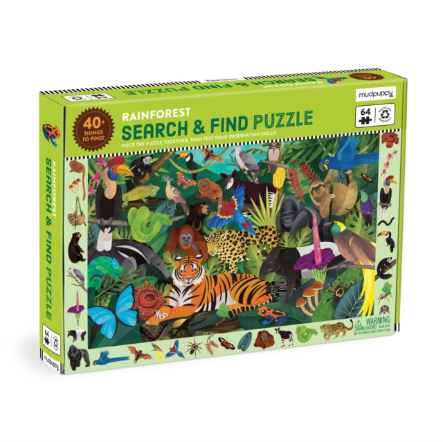Book cover of: Rainforest Search & Find Puzzle