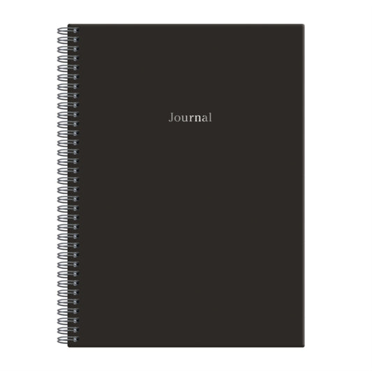 Book cover of: Black Wire-O Journal B5 7 X 10". By: Galison