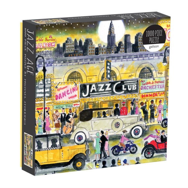 Book cover of: Michael Storrings Jazz Age 1000 Piece Puzzle. By: Michael Storrings