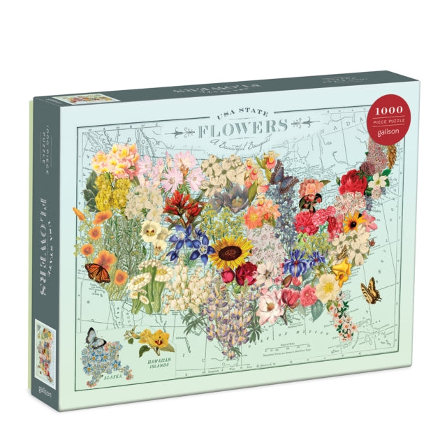 Book cover of: Wendy Gold USA State Flowers 1000 Piece Puzzle