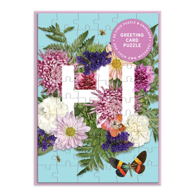 Book cover of: Say It With Flowers Hi Greeting Card Puzzle