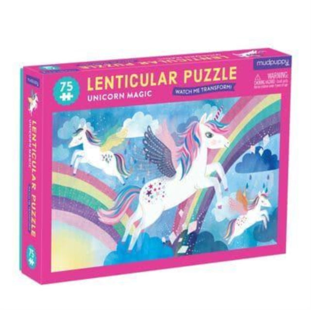 Book cover of: Unicorn Magic 75 Piece Lenticular Puzzle