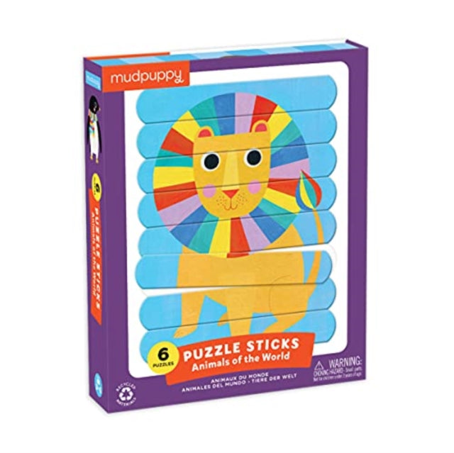 Book cover of: Animals of the World Puzzle Sticks