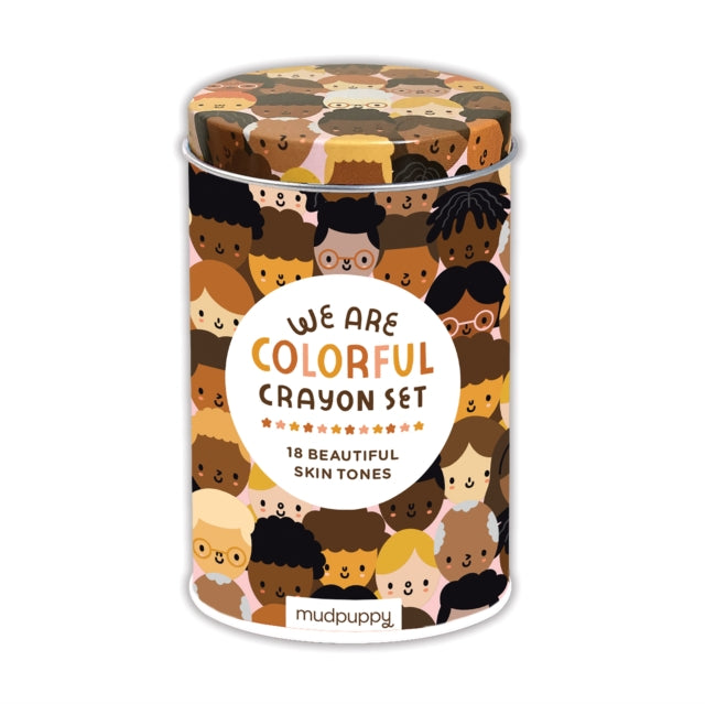 Book cover of: We are Colorful Skin Tone Crayon Set. By: Courtney Ahn