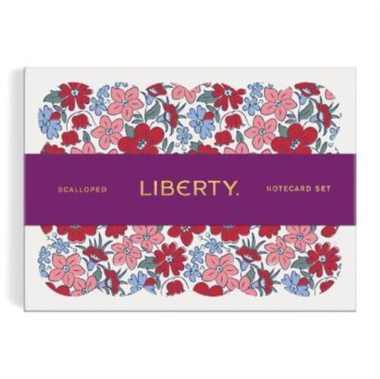 Book cover of: Liberty Scalloped Shaped Notecard Set