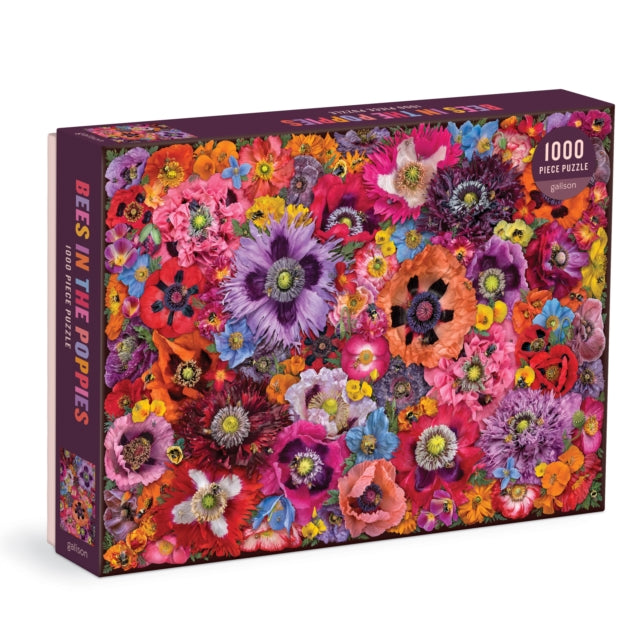 Book cover of: Bees in the Poppies 1000 Piece Puzzle