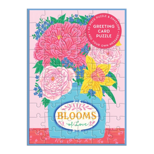 Book cover of: Blooms of Love Greeting Card Puzzle