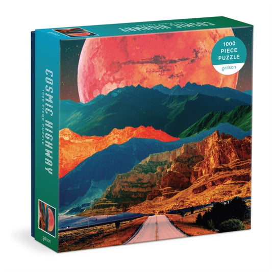 Book cover of: Cosmic Highway 1000 Piece Puzzle in a Square Box