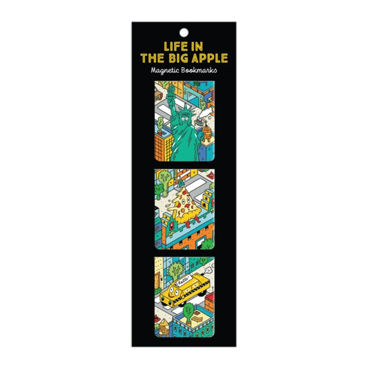Book cover of: Life In The Big Apple Magnetic Bookmarks. By: Galison