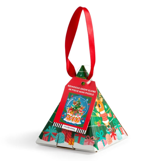 Book cover of: Reindeer Snow Globe 48 Piece Mini Puzzle Ornament