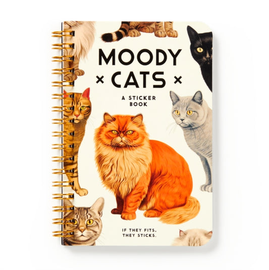 Book cover of: Moody Cats Sticker Book