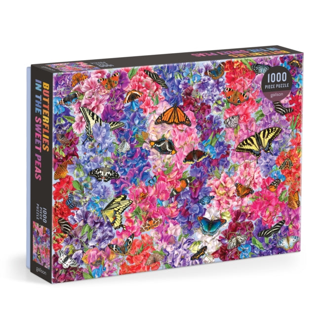 Book cover of: Troy Litten Butterflies In the Sweet Peas 1000 Piece Puzzle