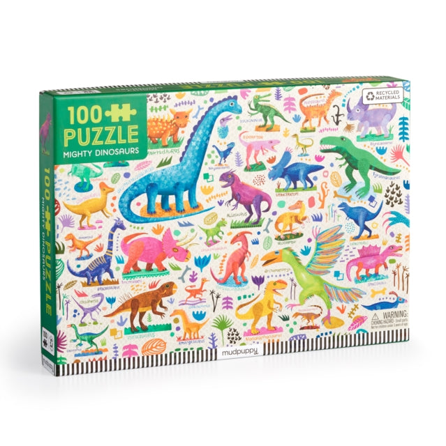 Book cover of: Mighty Dinosaurs 100 Piece Puzzle