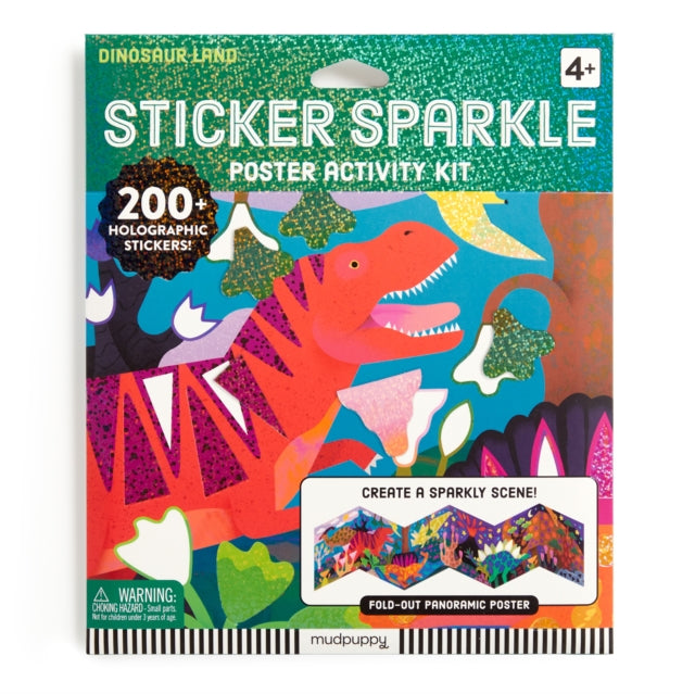 Book cover of: Dinosaur Land Sticker Sparkle Poster Activity Kit