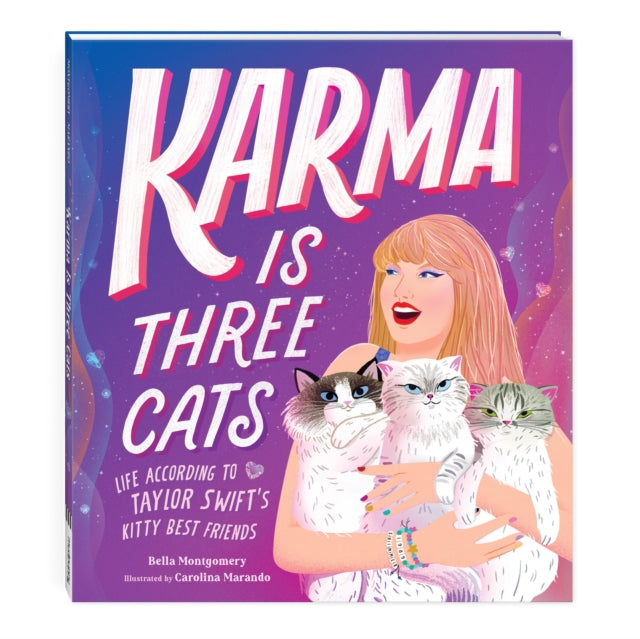 Book cover of: Karma Is Three Cats. By: Mudpuppy