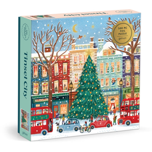 Book cover of: Tinsel City 500 Piece Foil Puzzle