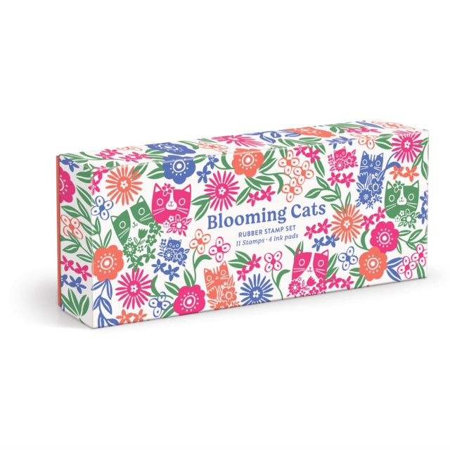 Book cover of: Blooming Cats Rubber Stamp Set