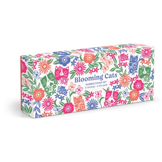Book cover of: Blooming Cats Rubber Stamp Set