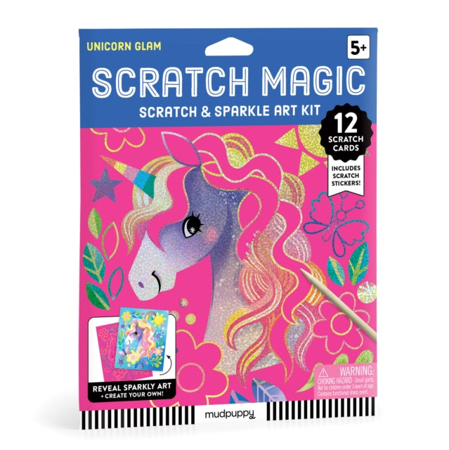 Book cover of: Unicorn Glam Scratch & Sparkle Art Activity Kit