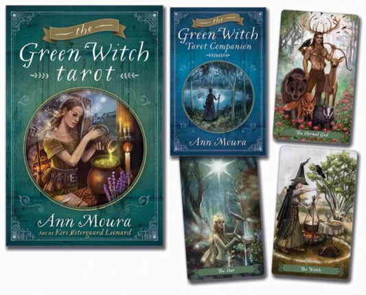 Book cover of: Green Witch Tarot. By: Ann Moura