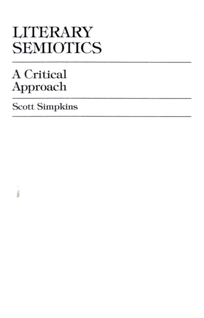Book cover of: Literary Semiotics