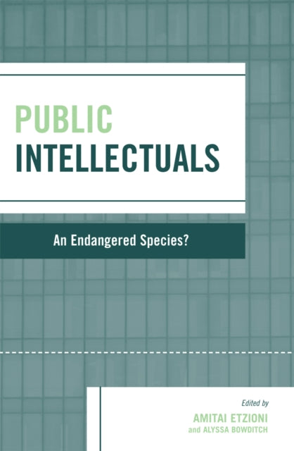 Book cover of: Public Intellectuals