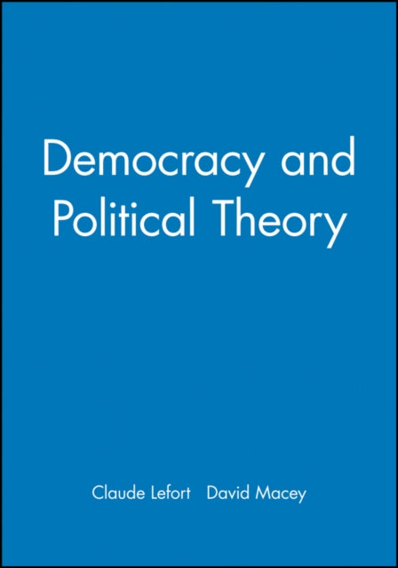 Book cover of: Democracy and Political Theory