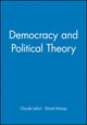 Book cover of: Democracy and Political Theory