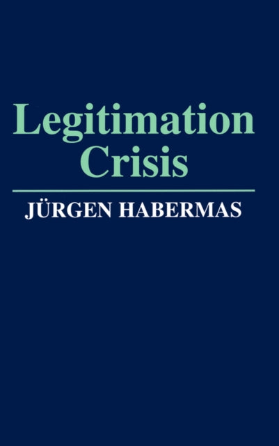 Book cover of: Legitimation Crisis