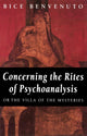 Book cover of: Concerning the Rites of Psychoanalysis. By: Bice Benvenuto